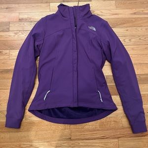 Women’s the North Face Purple Soft Shell Fleece Lined